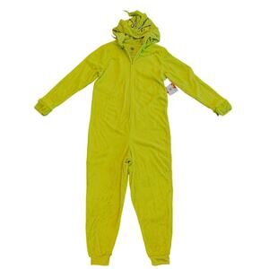 New The Grinch Dr. Seuss Adult Small Unisex One Piece Christmas Pajamas New